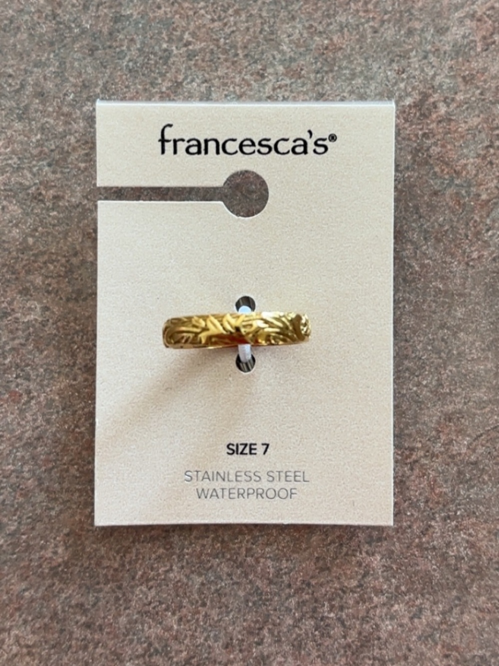 New, Francesca’s Embossed Ring